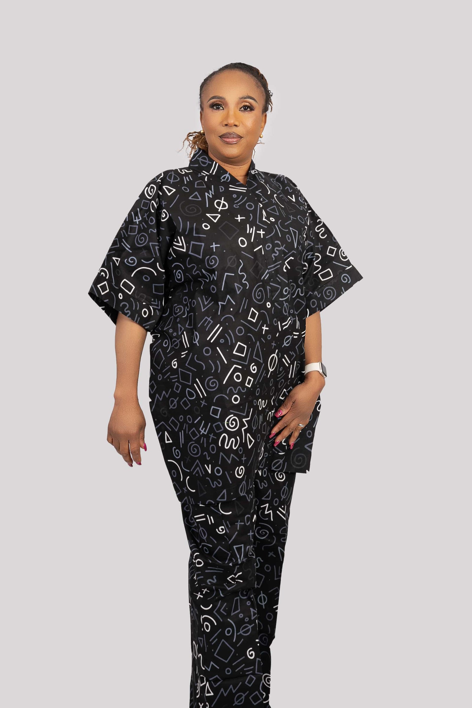 Wrap Top and Cargo Pant Set