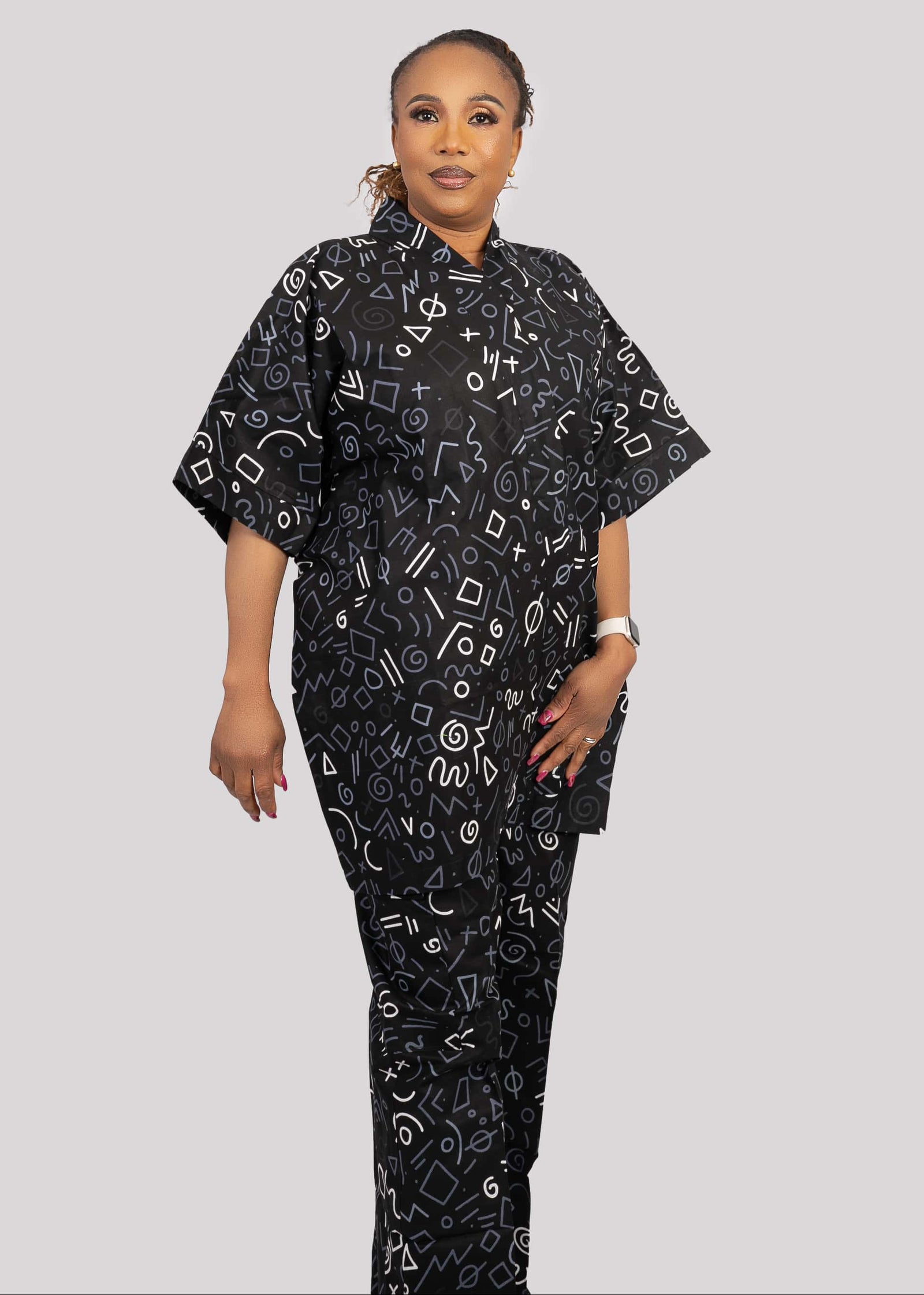 Wrap Top and Cargo Pant Set