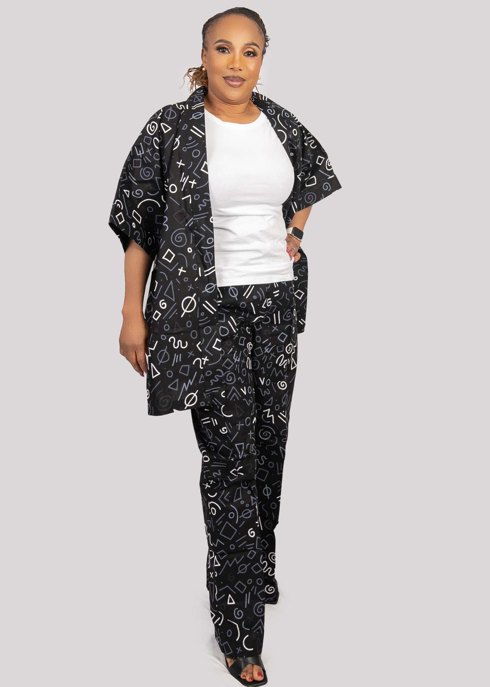 Wrap Top and Cargo Pant Set