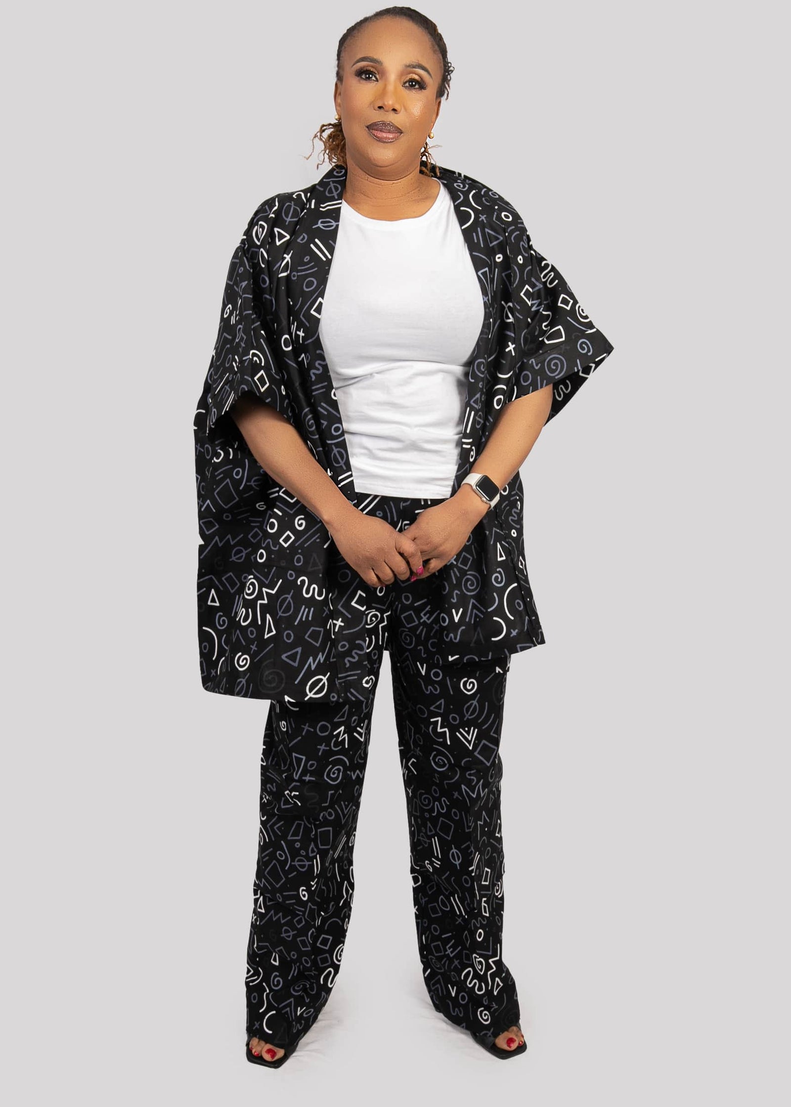 Wrap Top and Cargo Pant Set