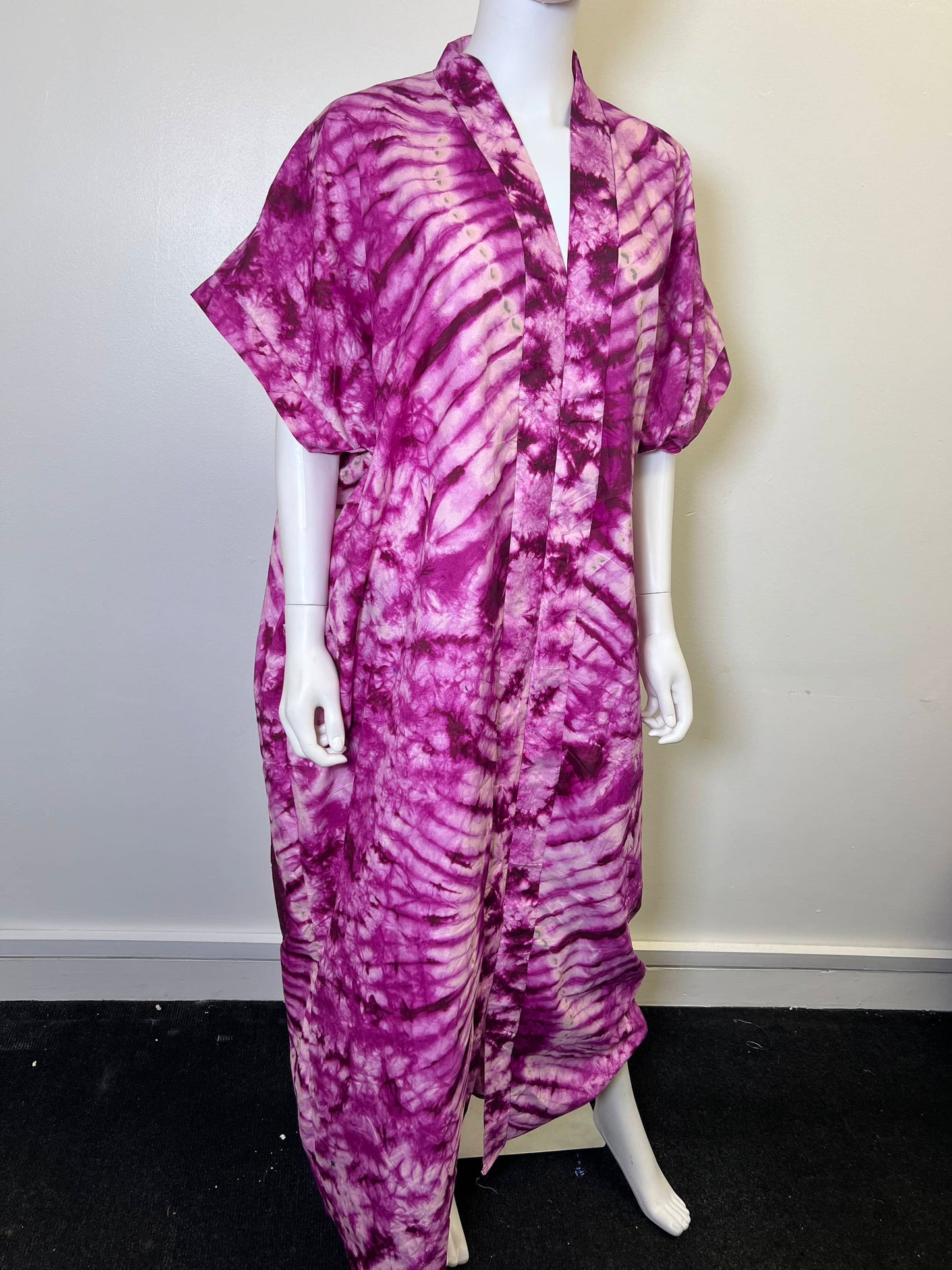 Ade Dress Blue African Print Ankara Dress PinkDye