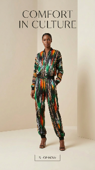 Unisex Ankara Crepe Jogger Co-Ord Set