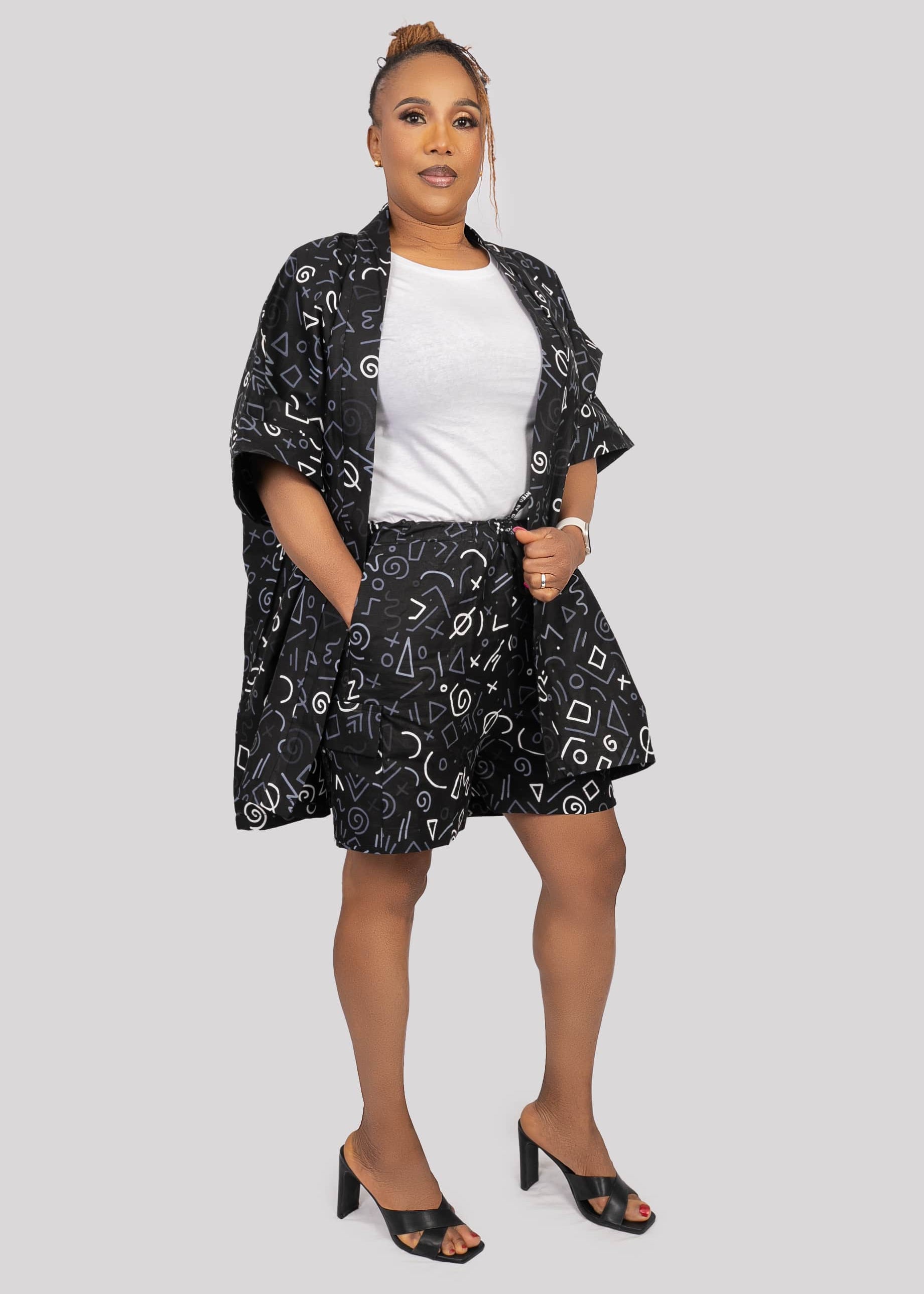 Wrap Top and Cargo Short Set