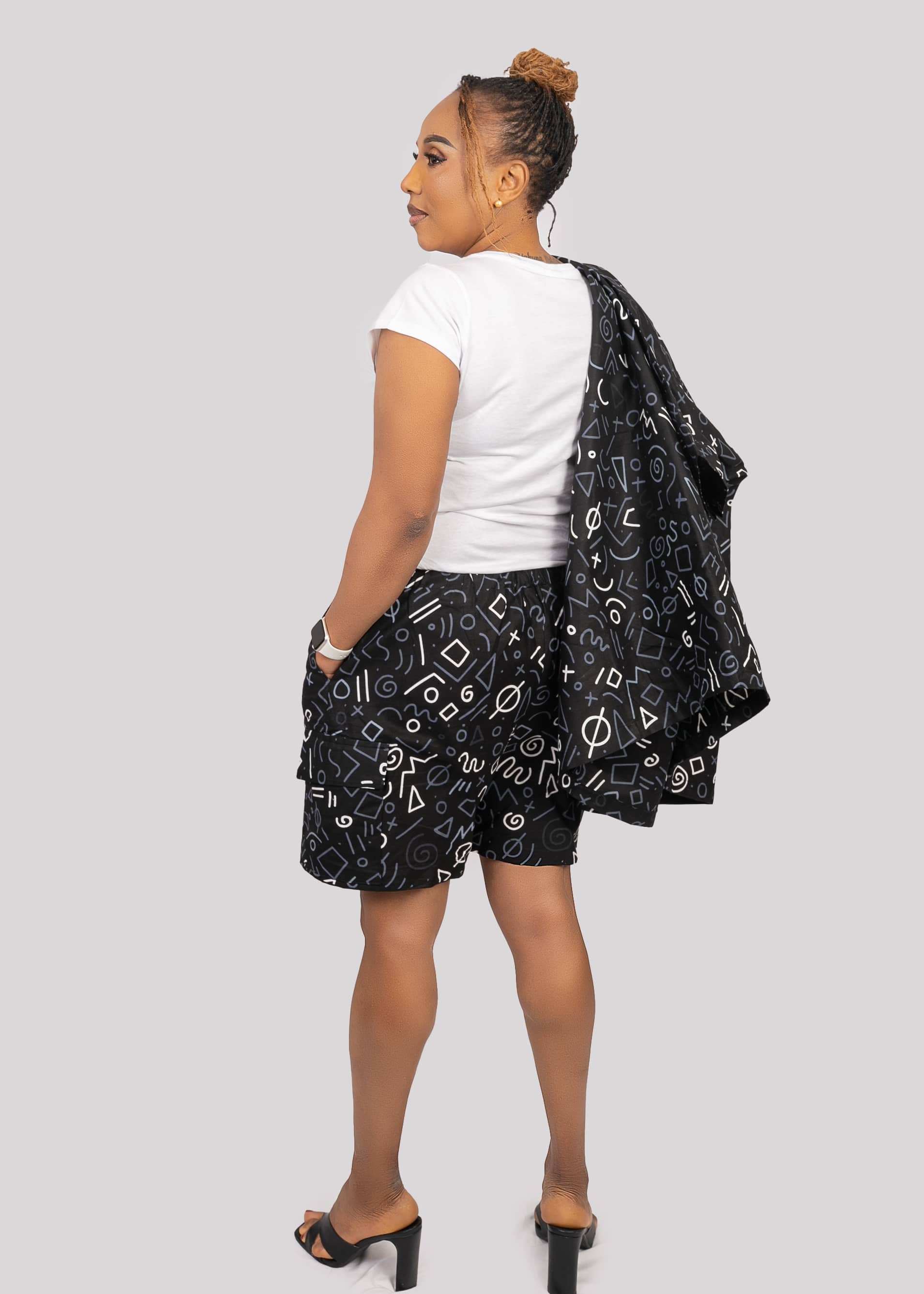 Wrap Top and Cargo Short Set