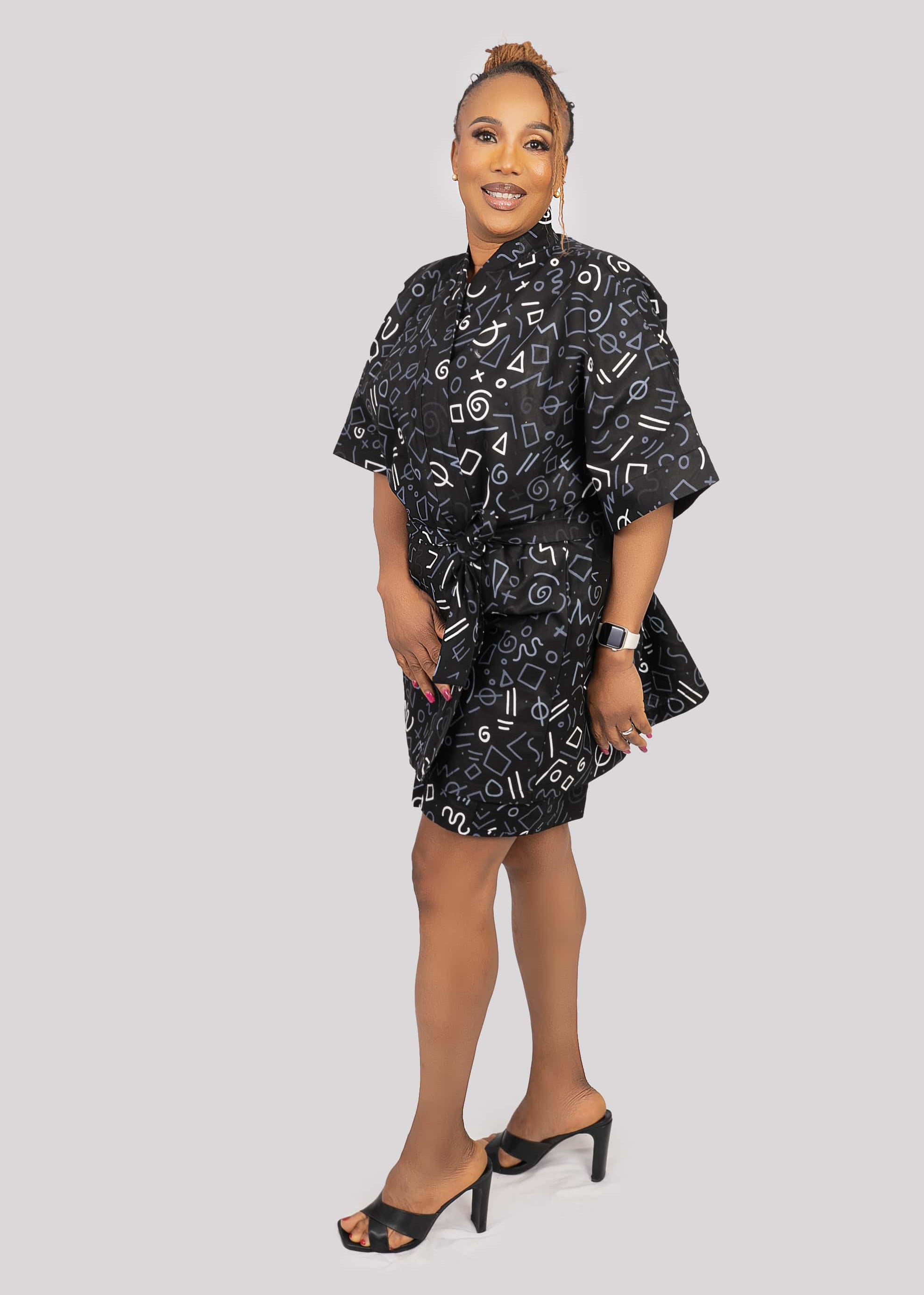 Wrap Top and Cargo Short Set