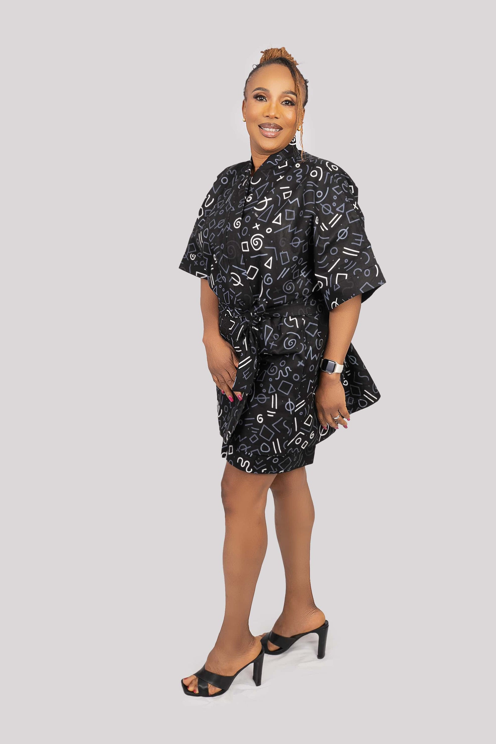 Wrap Top and Cargo Short Set