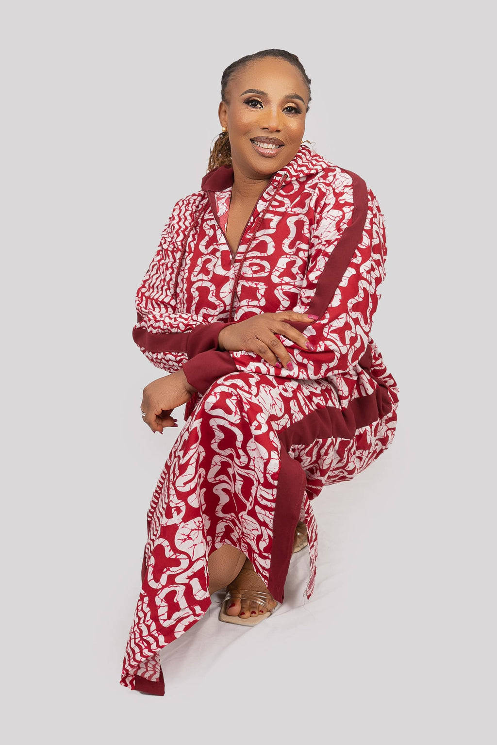 Ankara Hoodie Dress