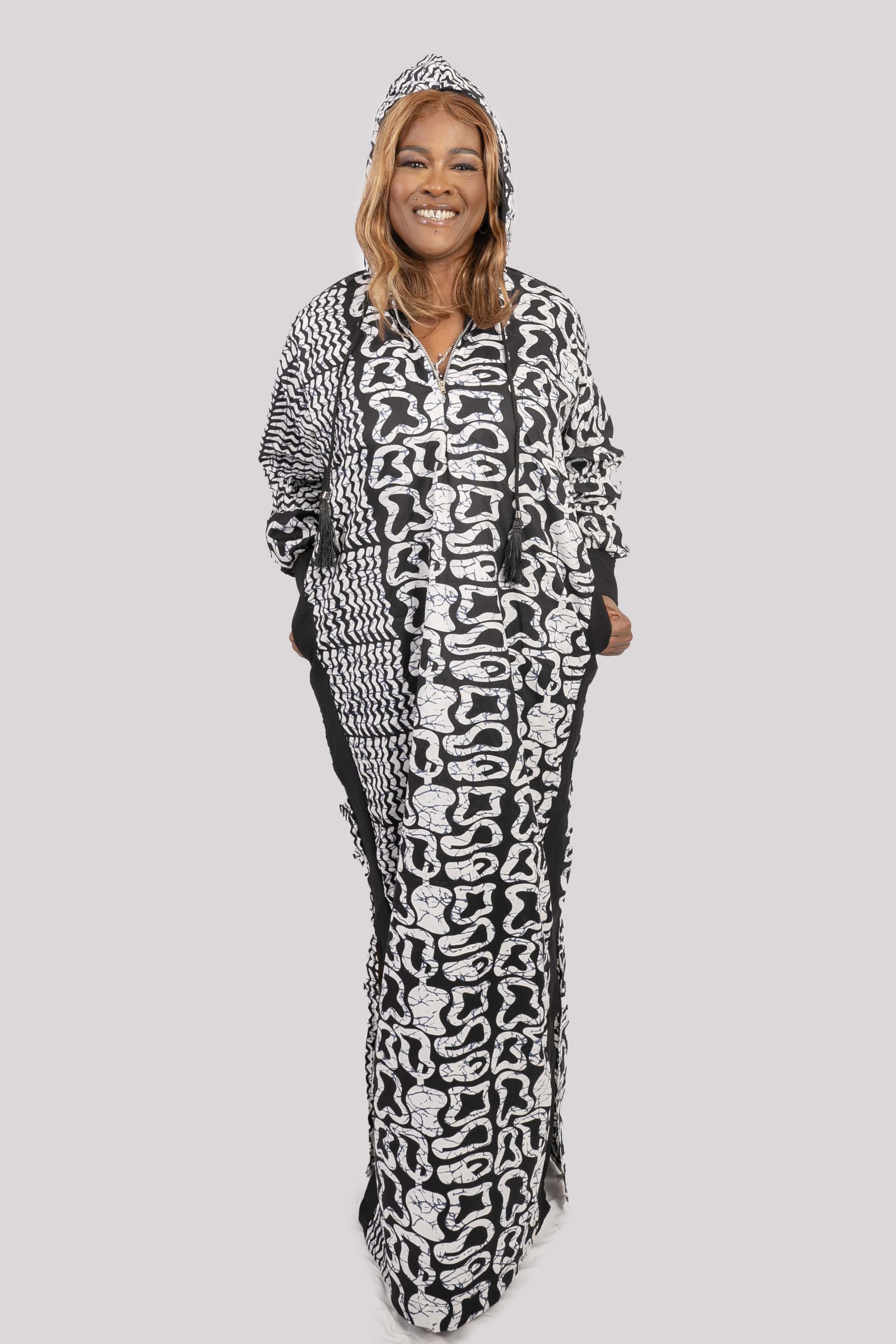 Ankara Hoodie Dress