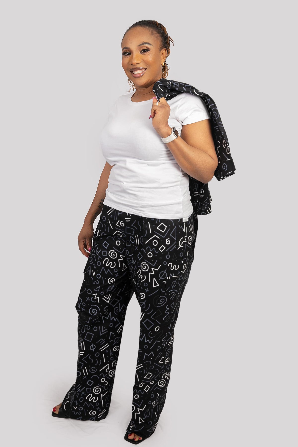 Wrap Top and Cargo Pant Set