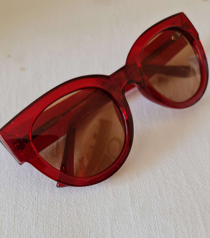 Lily Sunglasses Red Transparent