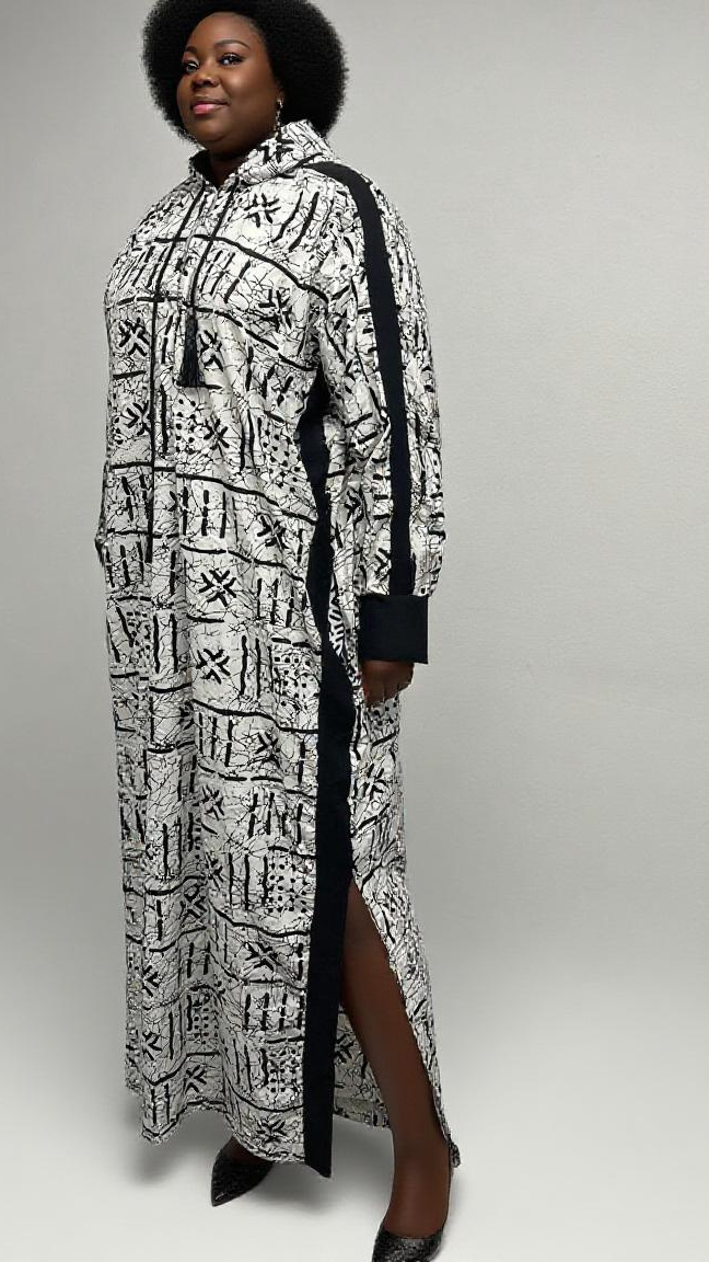 Afroluxe Mina Hoodie Dress