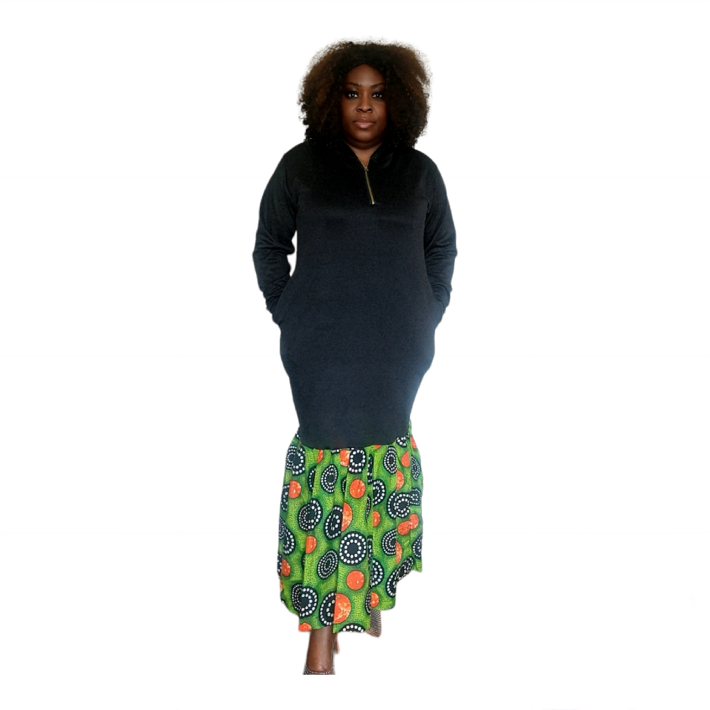 Ibadan Babes Long Hoodie Dress