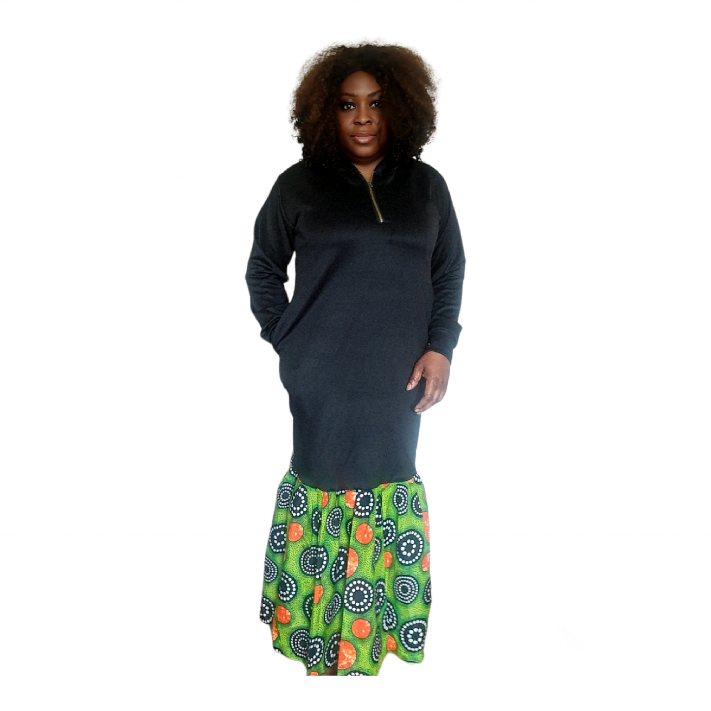 Ibadan Babes Long Hoodie Dress