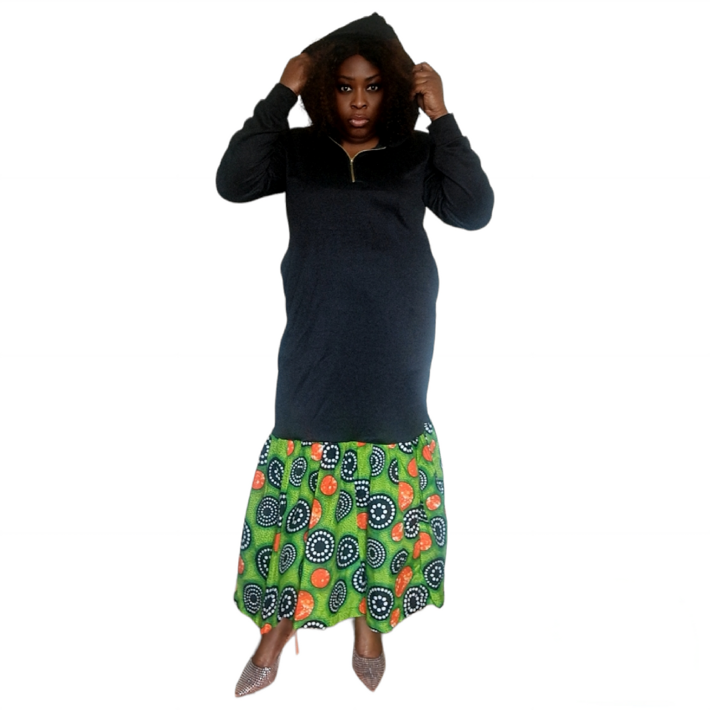 Ibadan Babes Long Hoodie Dress