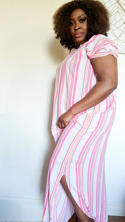 Multi Stripe Easy Dress Oluyole