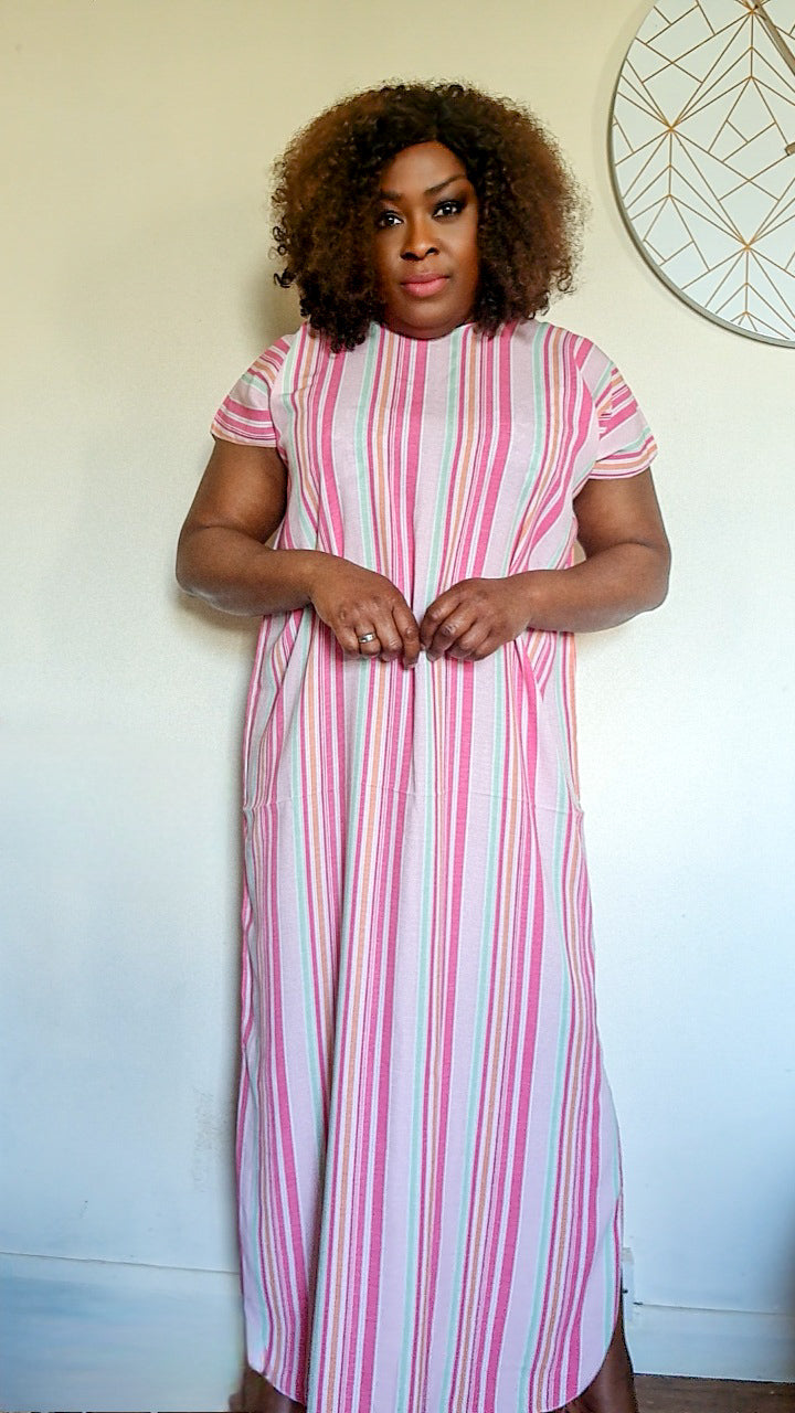 Multi Stripe Easy Dress Oluyole