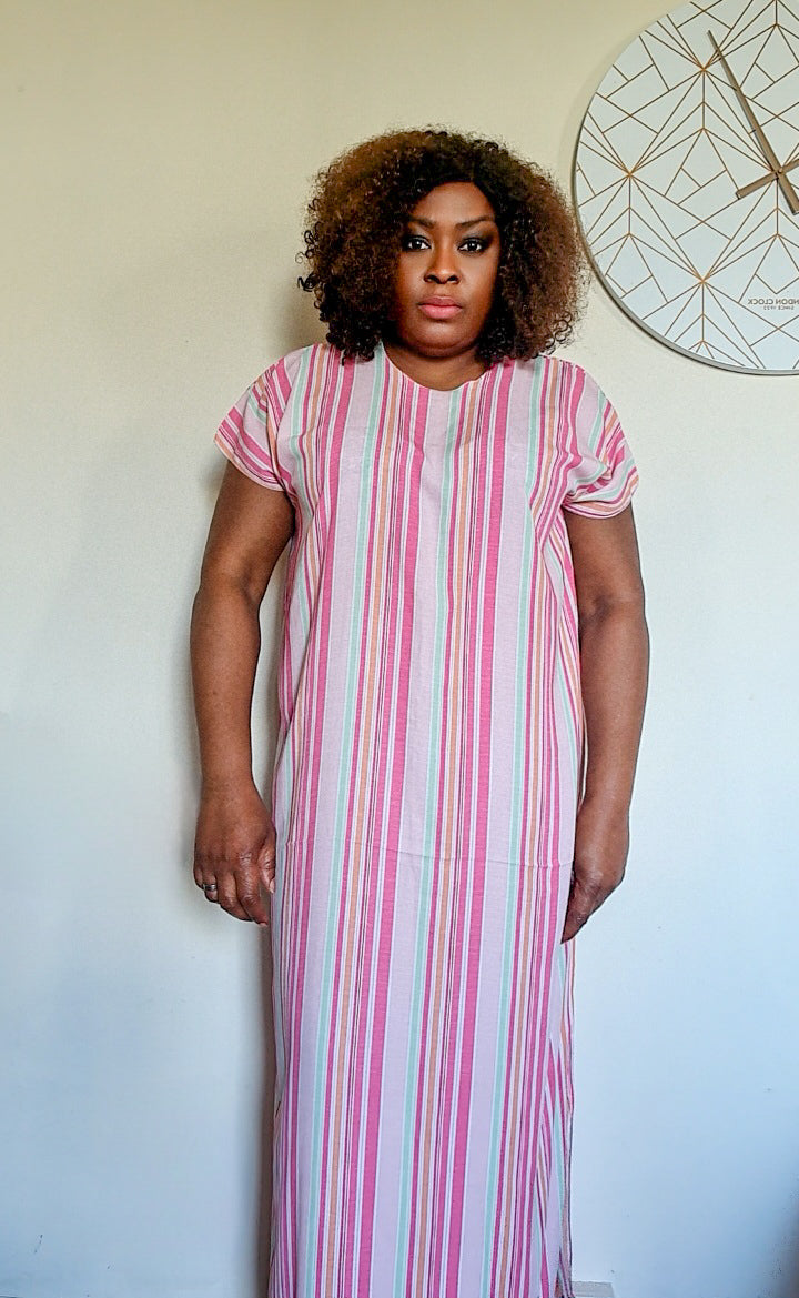 Multi Stripe Easy Dress Oluyole