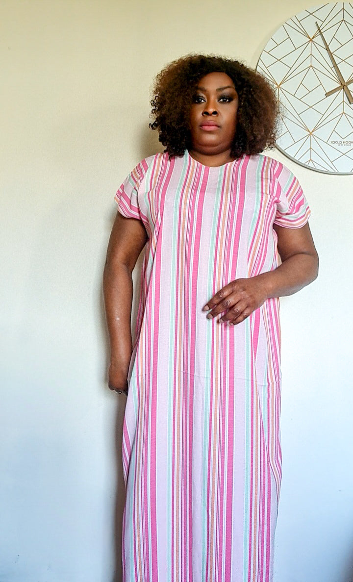 Multi Stripe Easy Dress Oluyole