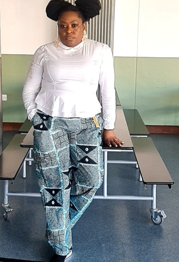 Tarah Zip and Elastic Palazzo Pant