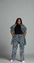 African Print Kimono with Matching Trousers Kimora Kalli