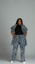 African Print Kimono with Matching Trousers Kimora Kalli