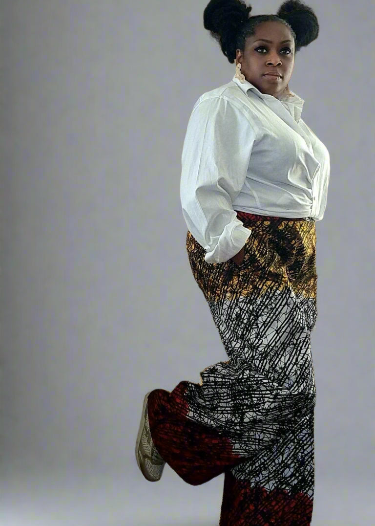 Maven Zip and Elastic Palazzo Pant