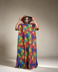 The Statement Hooded Ankara Maxi Dress