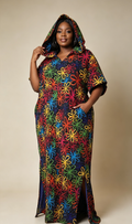 The Statement Hooded Ankara Maxi Dress
