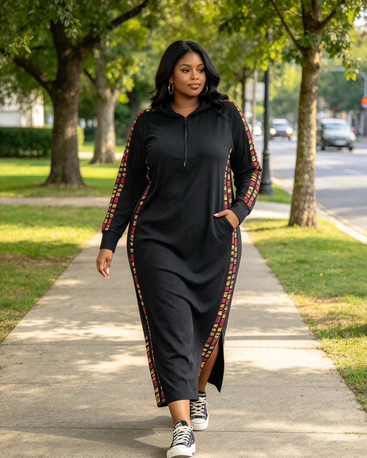 The Lagos Girls Hoodie Dress