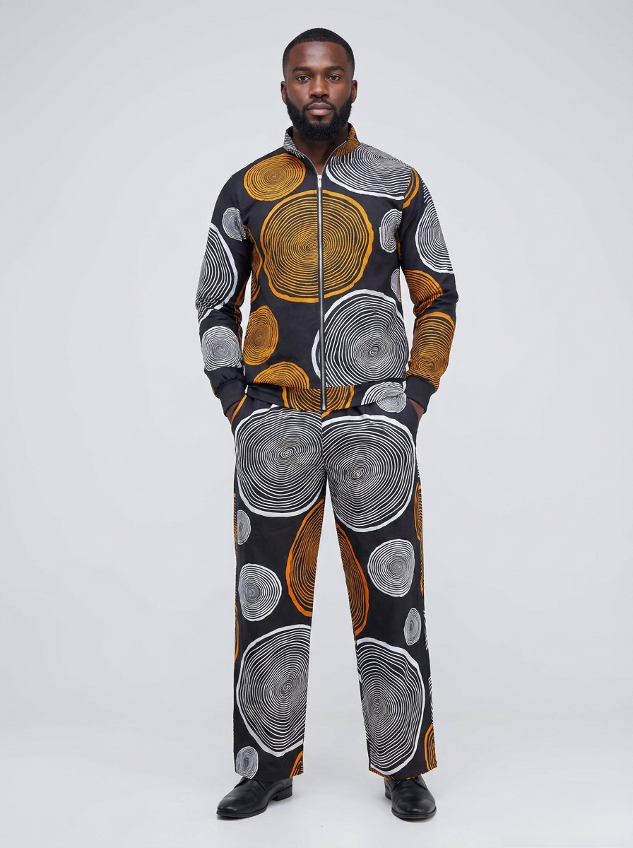 Unisex Ankara Crepe Two-Piece Set