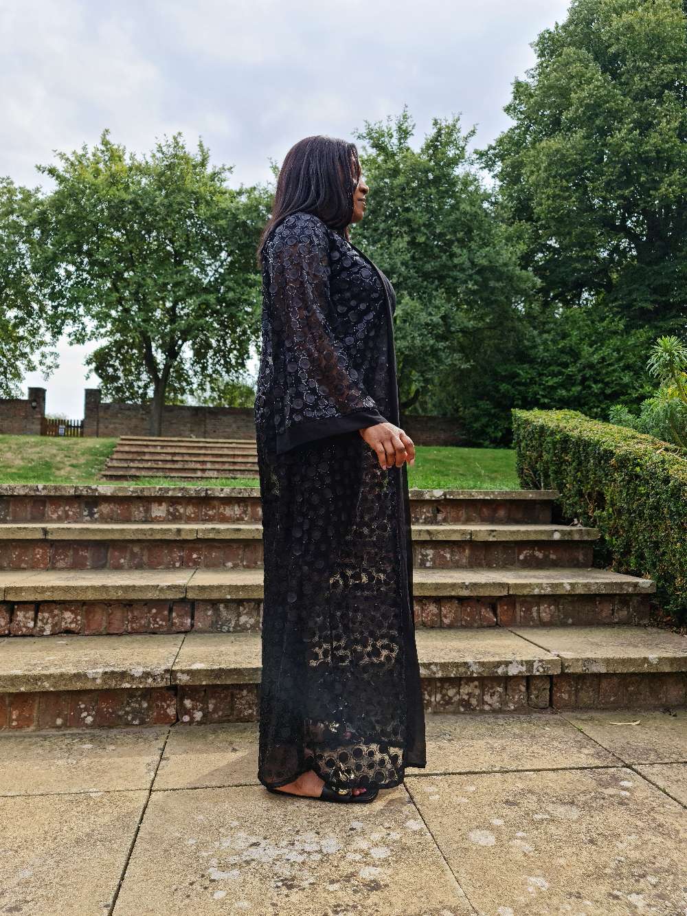 Sequin Long Kimono