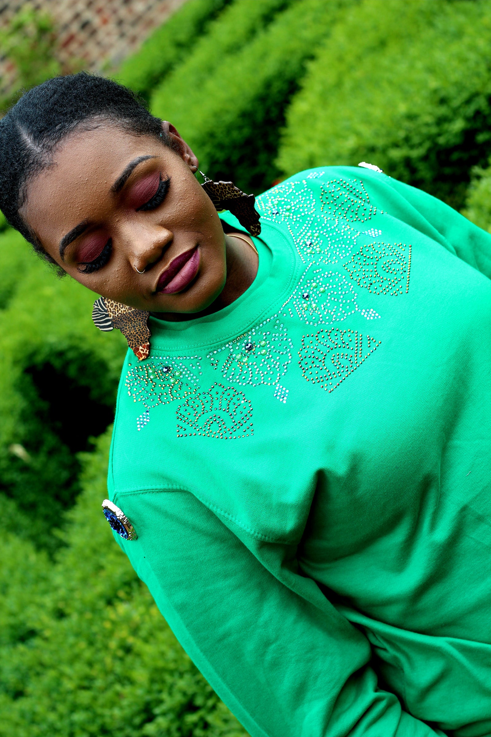 Multistones Pattern Sweatshirt