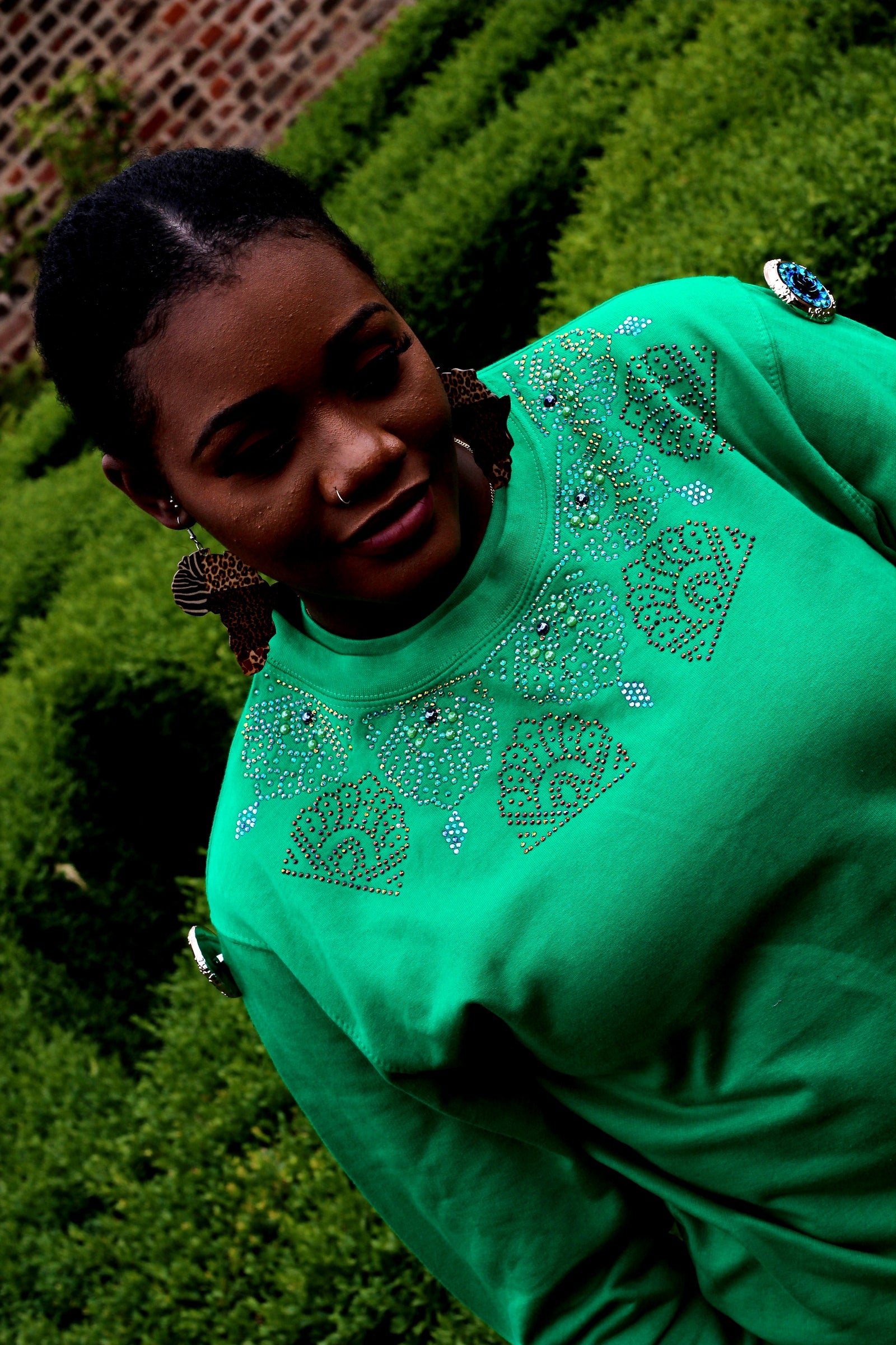 Multistones Pattern Sweatshirt