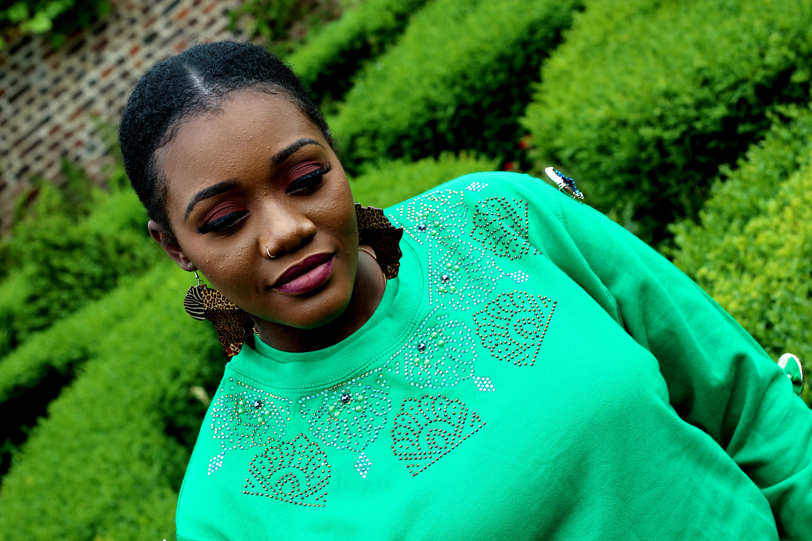 Multistones Pattern Sweatshirt